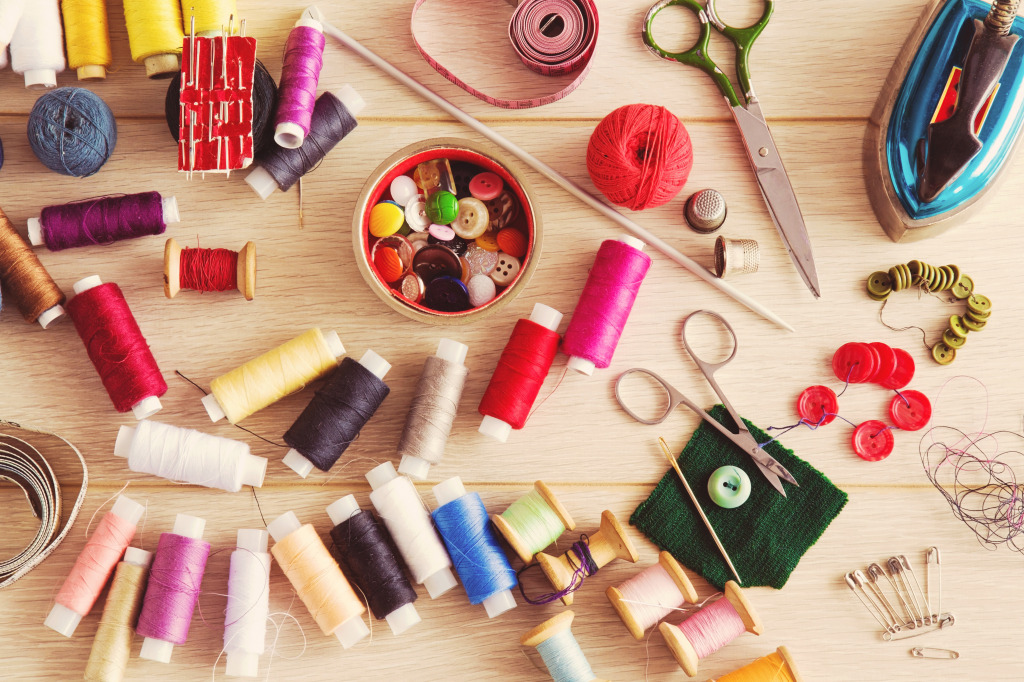 Sewing Accessories jigsaw puzzle in Handmade puzzles on