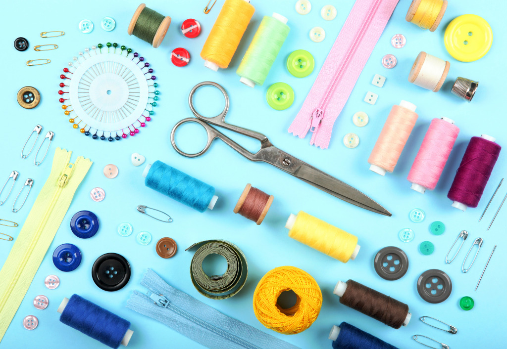 Sewing Accessories jigsaw puzzle in Handmade puzzles on