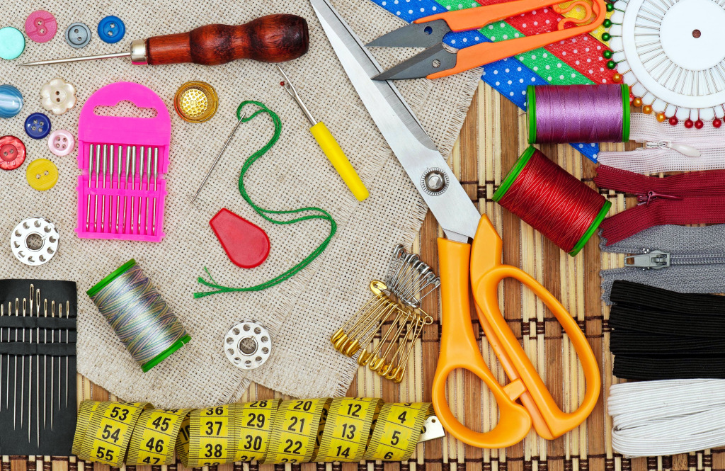 Sewing Accessories jigsaw puzzle in Handmade puzzles on