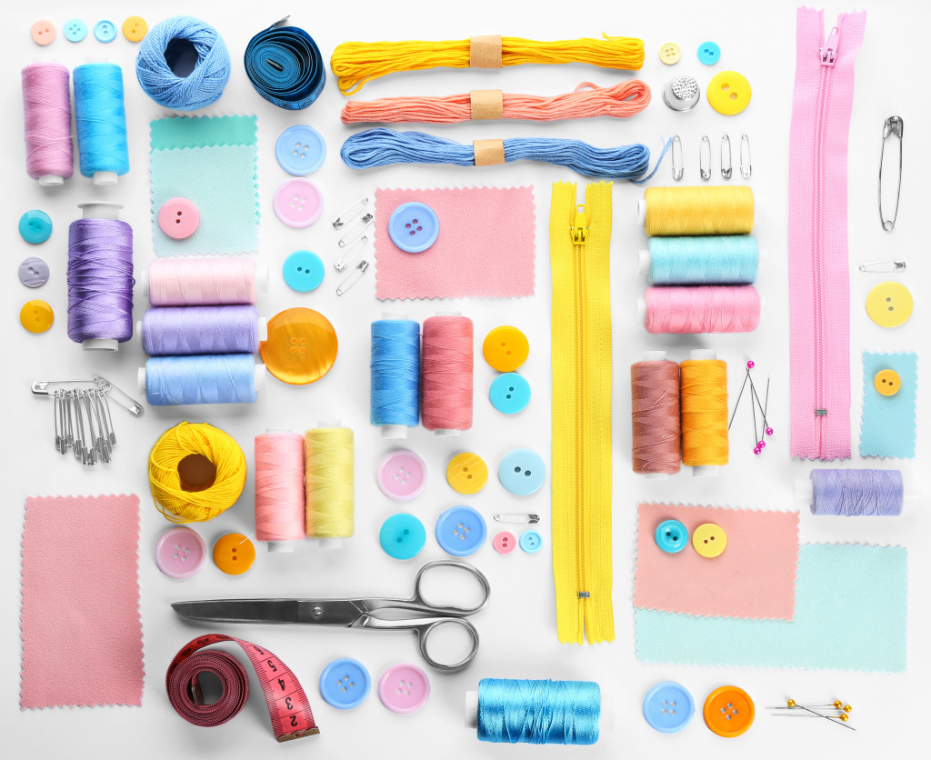 Sewing Threads and Accessories jigsaw puzzle in Handmade puzzles on