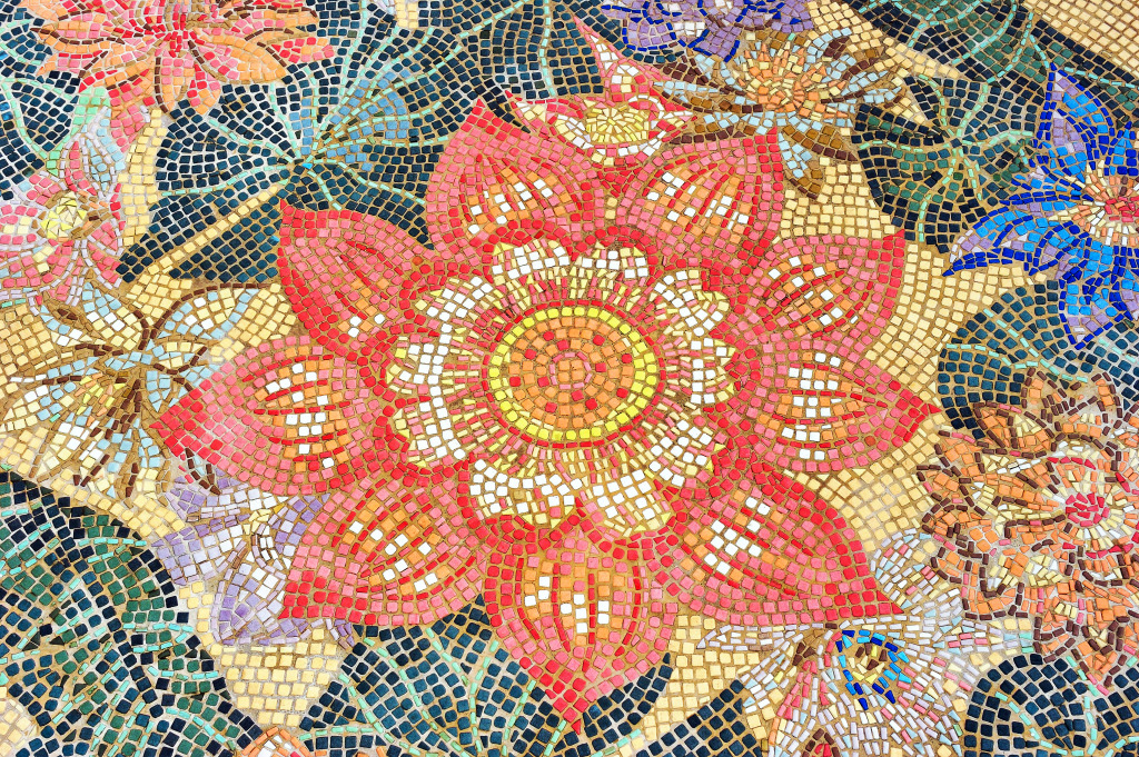 Colorful Ceramic Wall Tiles jigsaw puzzle in Handmade puzzles on