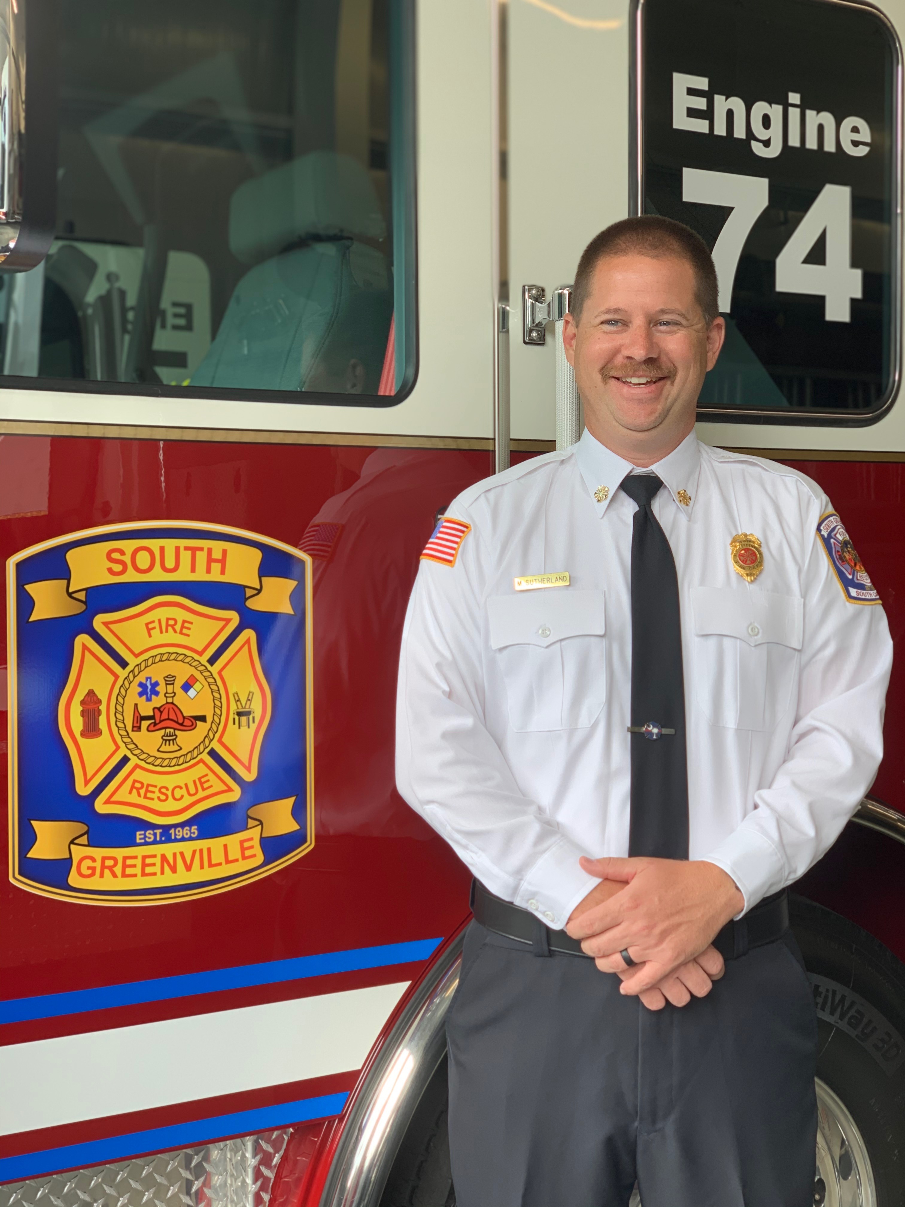 Sutherland named Fire Chief at South Greenville Fire Department The