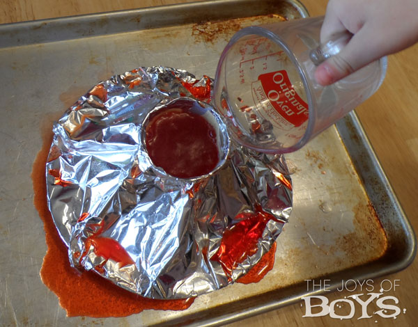 Simple Science Easy Baking Soda Volcano The Joys of Boys