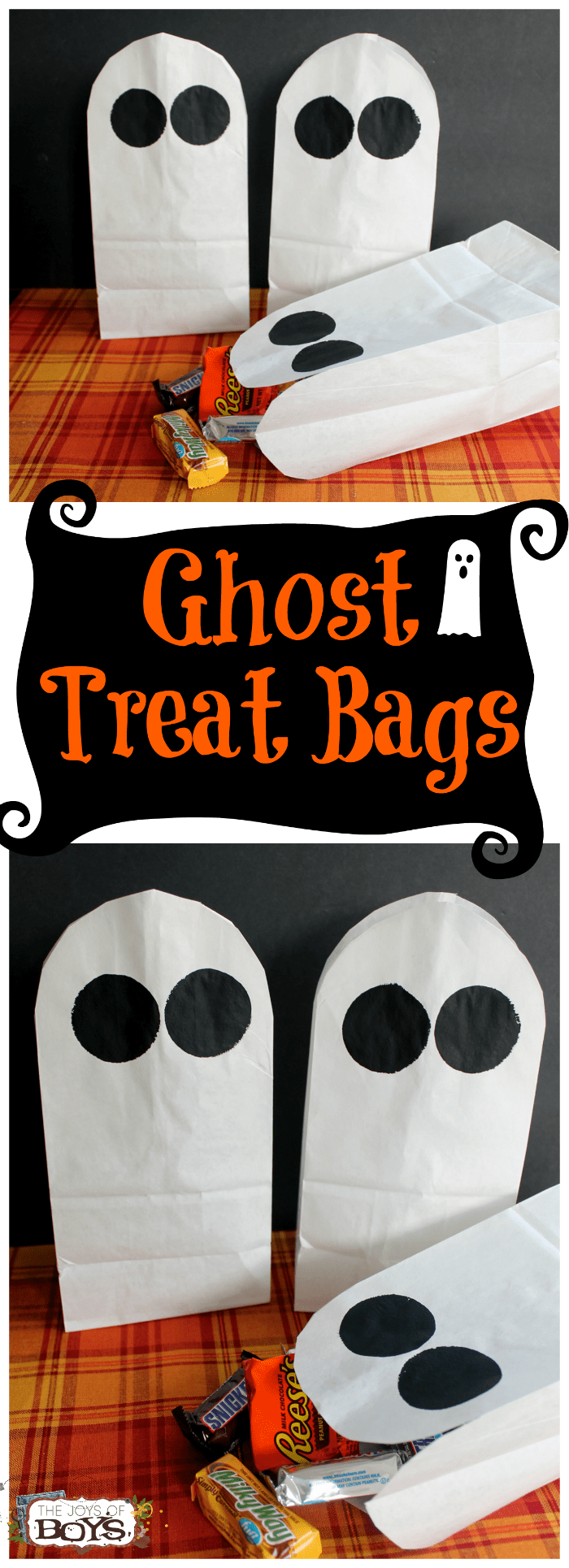 Ghost Treat Bags Halloween Goodie Bags for Candy and Treats