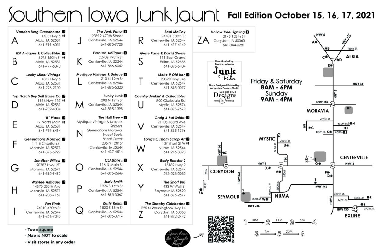 Southern Iowa Junk Jaunt Fall Edition 2021 The Junk Parlor