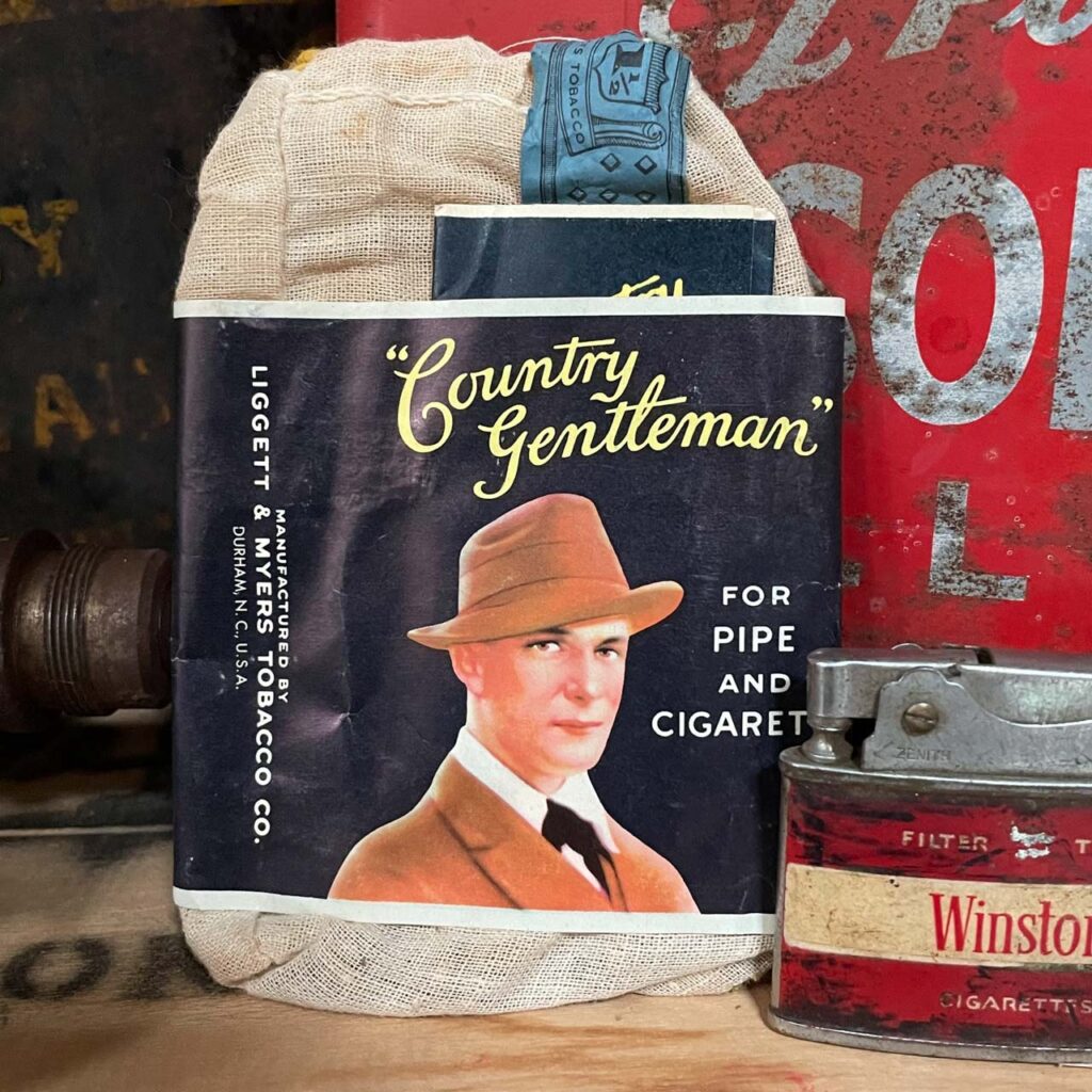 Antique 1926 Country Gentleman Pipe Tobacco Bags The Junk Parlor