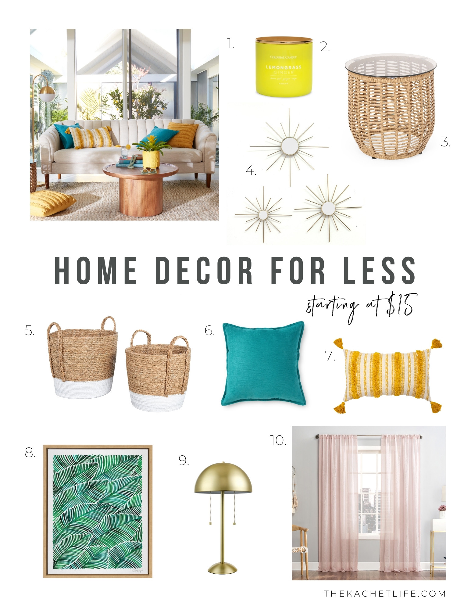 Walmart SummerHome Decor for Less The Kachet Life