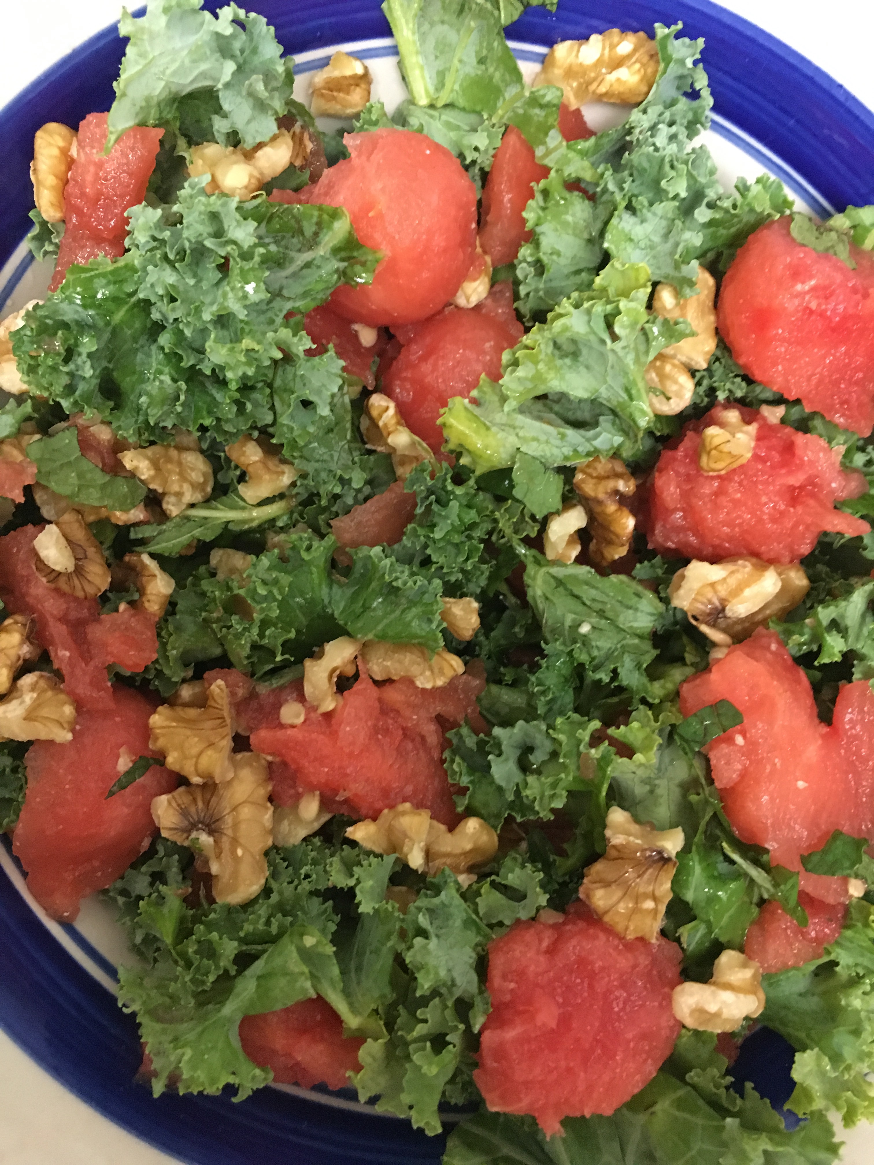 Watermelon Feta Kale Salad The Kale Box