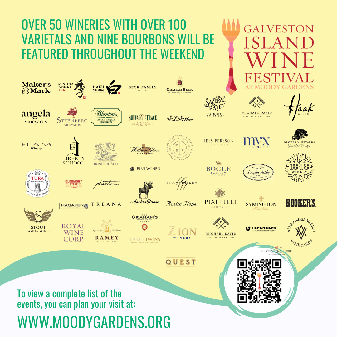 Galveston Island Wine Festival at Moody Gardens Introduces Event Tickets for the Penguins