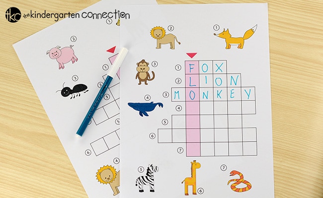 Picture Crossword Puzzles - The Kindergarten Connection