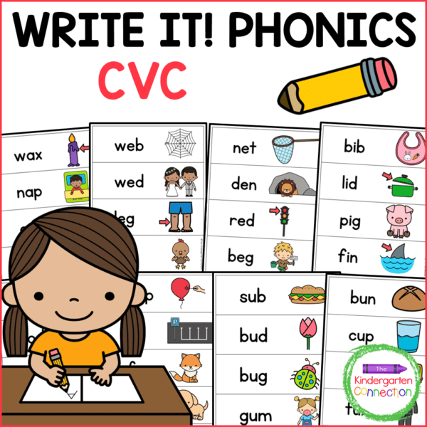 CVC Phonics Writing Activities - The Kindergarten Connection
