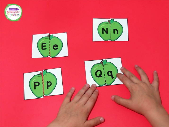Apple Alphabet Puzzles The Kindergarten Connection