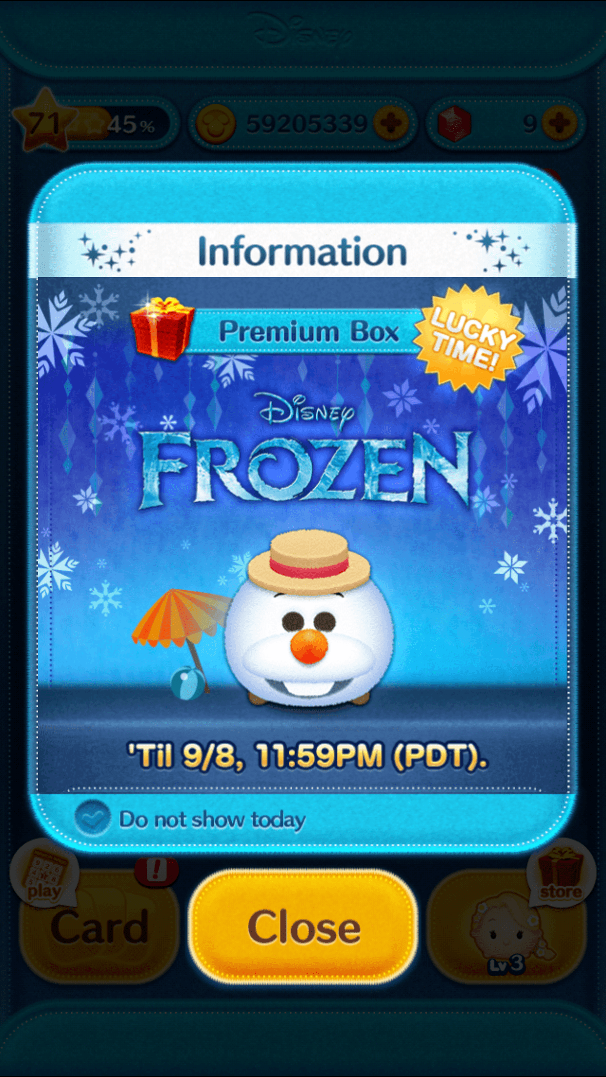 Disney Tsum Tsum Update Summer Olaf Tsum Added, Frozen Event Begins