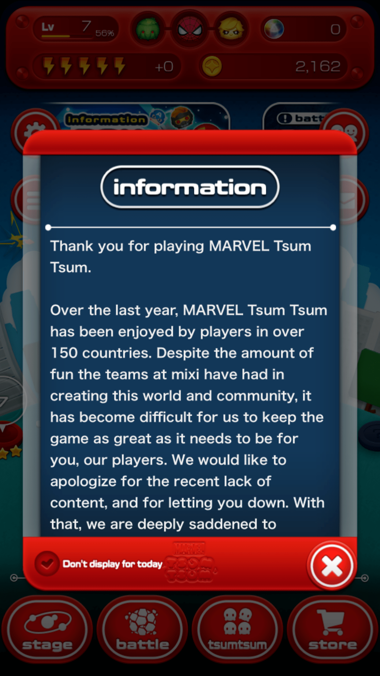 Disney???s MARVEL Tsum Tsum App Shutting Down in October 2017 The