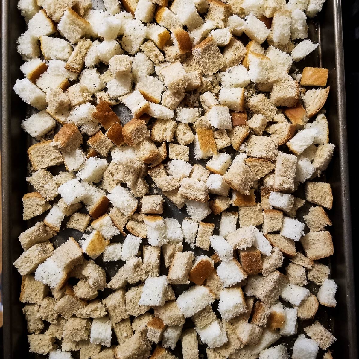 How to Make Bread Cubes for Stuffing The Kitchen and a Latte