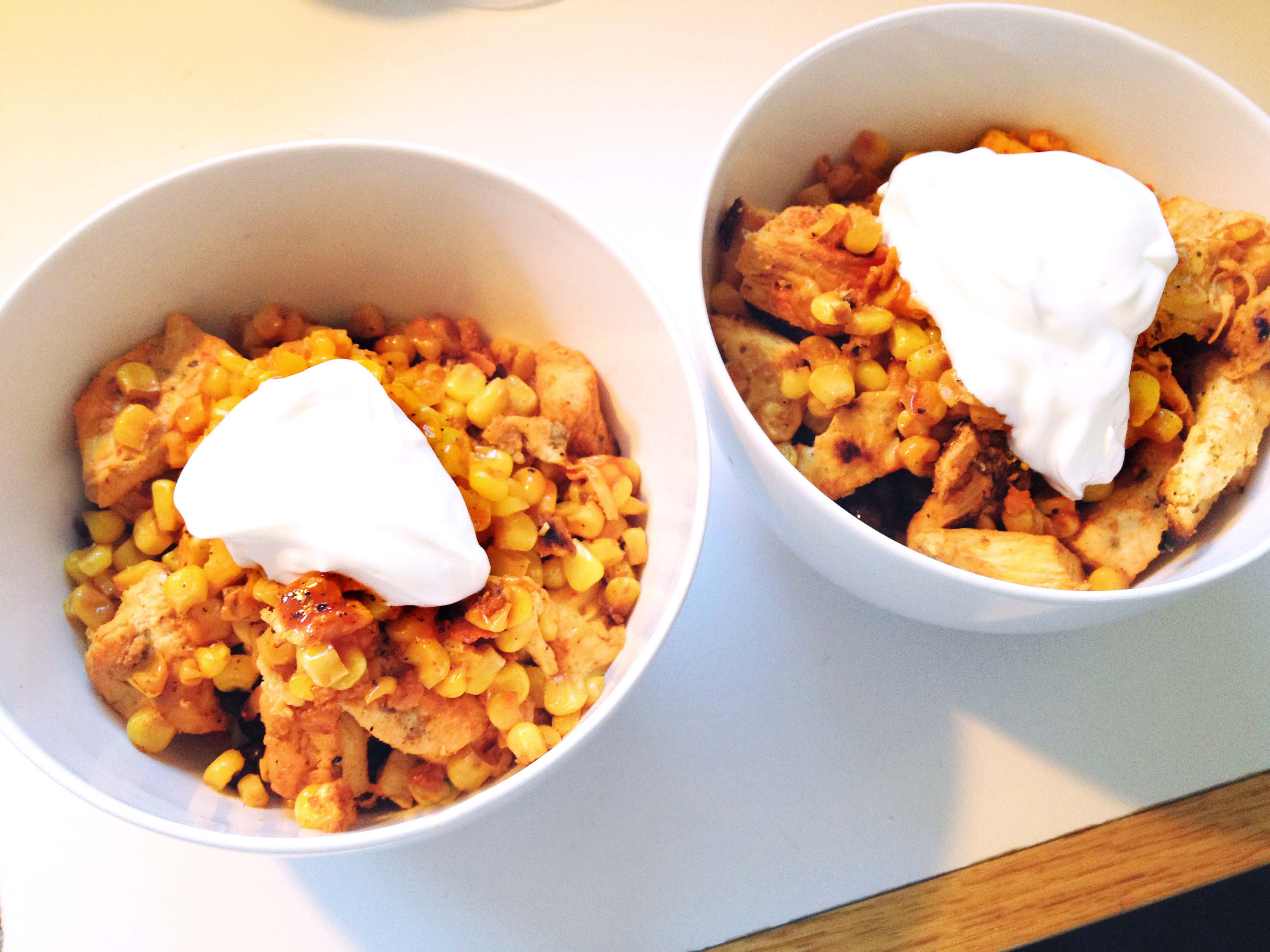 Leftover Chicken Rice Bowls the kitchen creative