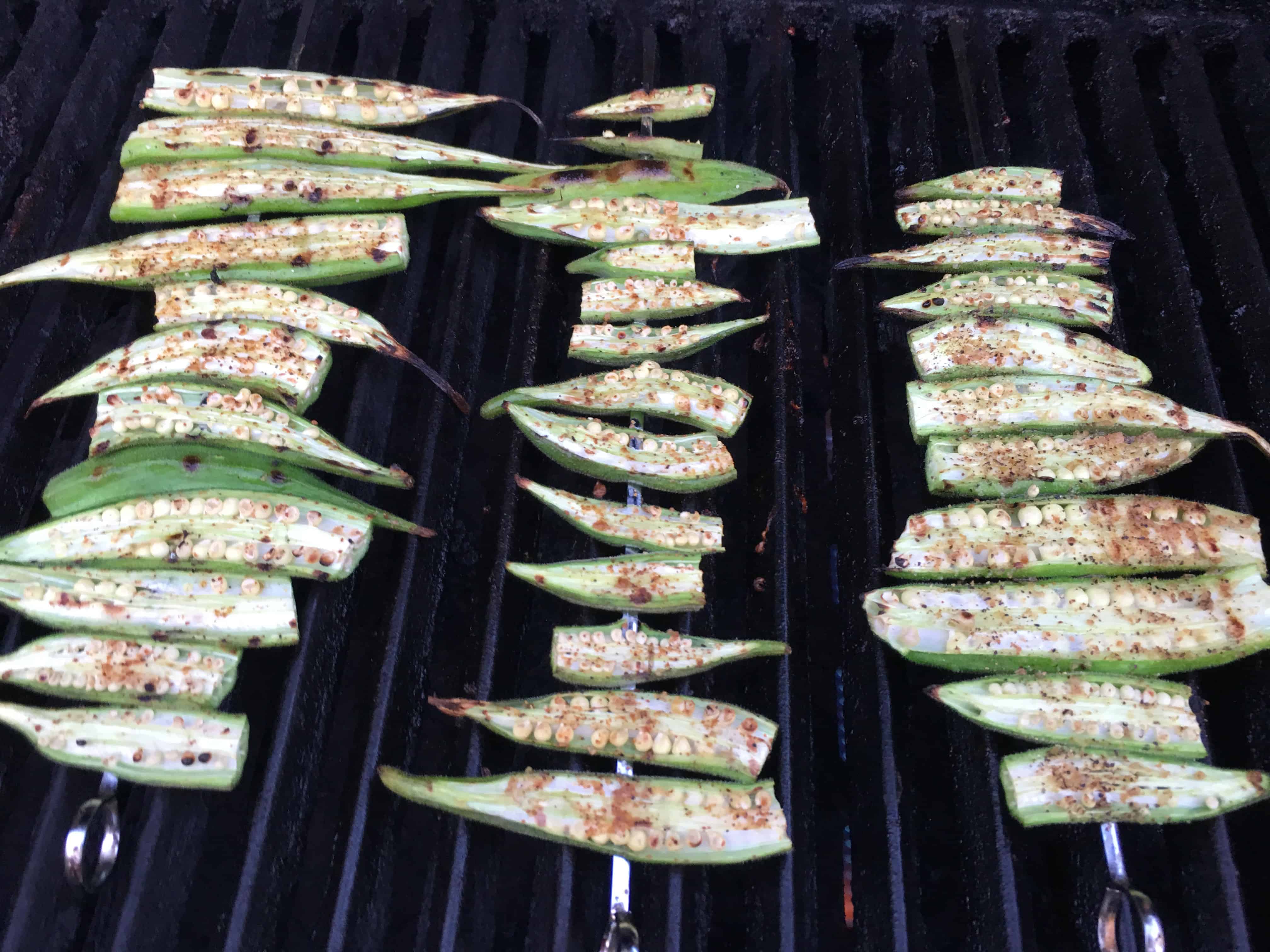Summer Grilled Okra, Quick and Easy The Kitchen Garten