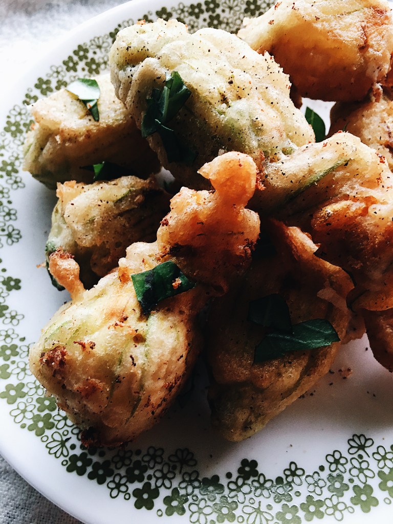 Tempura Fried, Triple Cheese Stuffed Squash Blossoms The Kitchenologist©