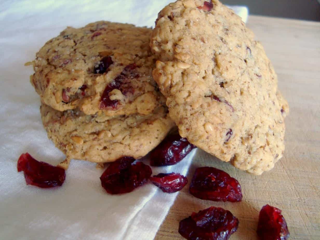 Gluten Free Oatmeal & Flax Cranberry Cookies The Kitchen Prep Blog