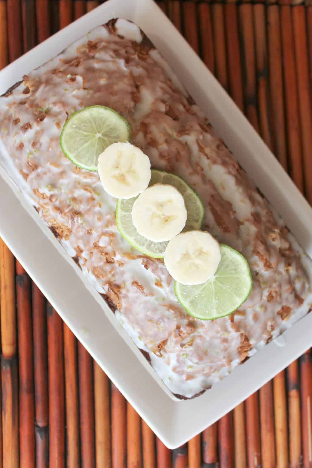 BananaCoconut Bread with Lime Glaze The Kitchen Prep Blog
