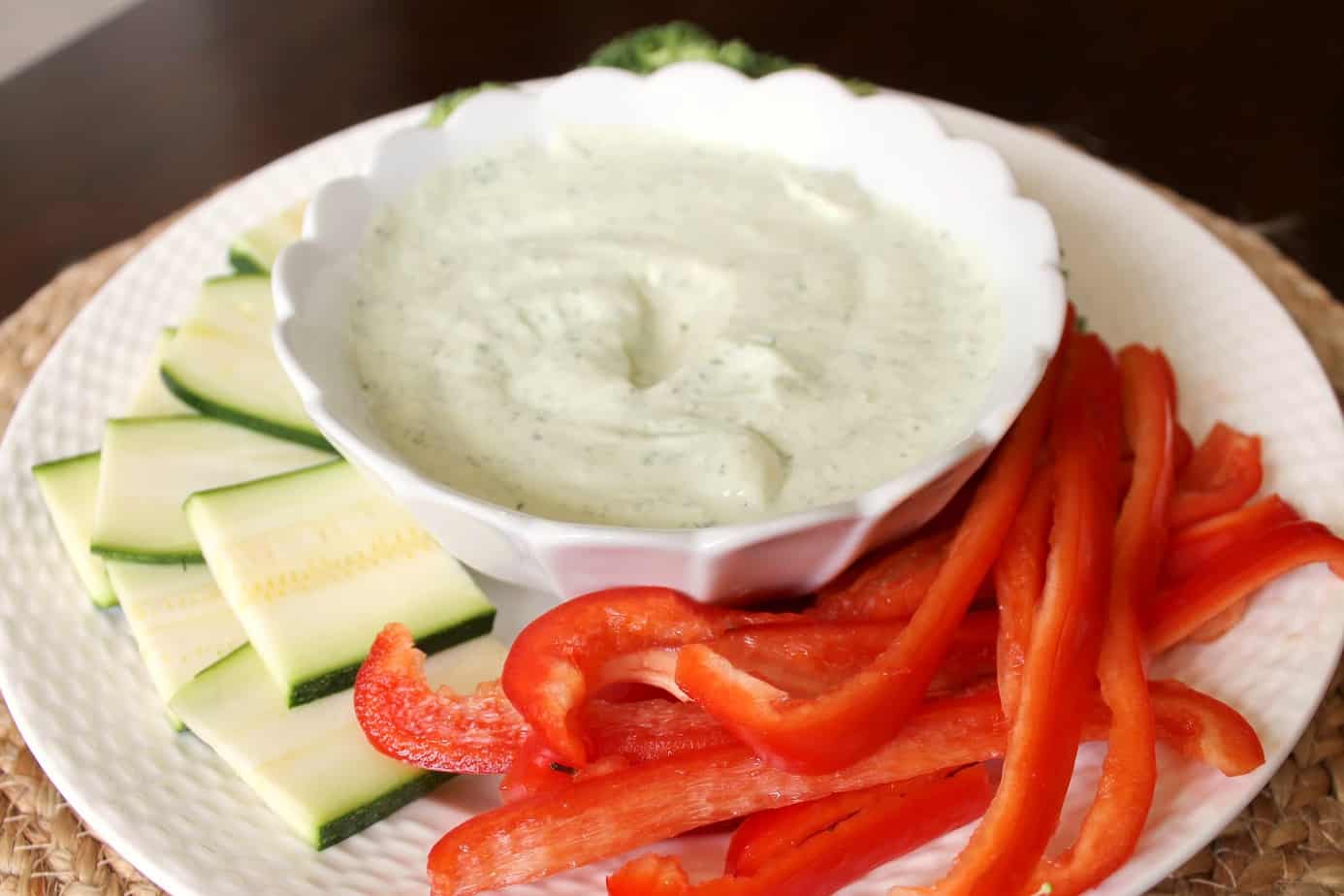 Healthy Basil Veggie Dip The Kitchen Prep Blog