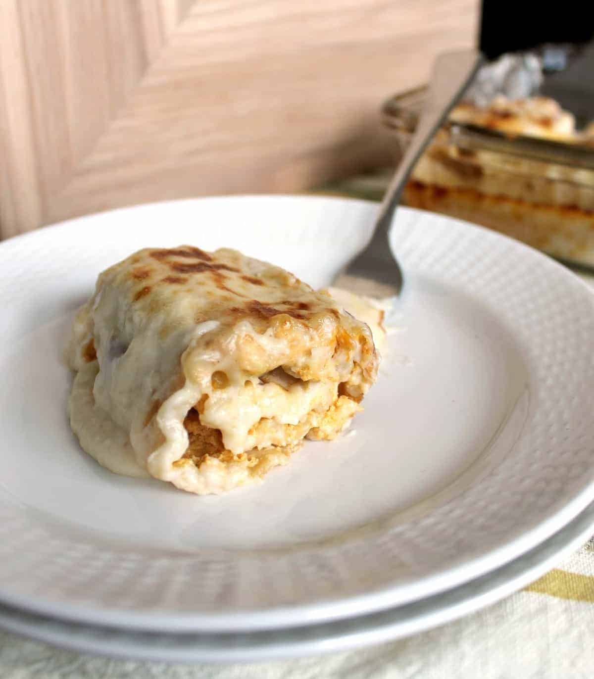 Pumpkin Lasagna Rolls with Dofino Gouda Cheese Sauce The Kitchen Prep