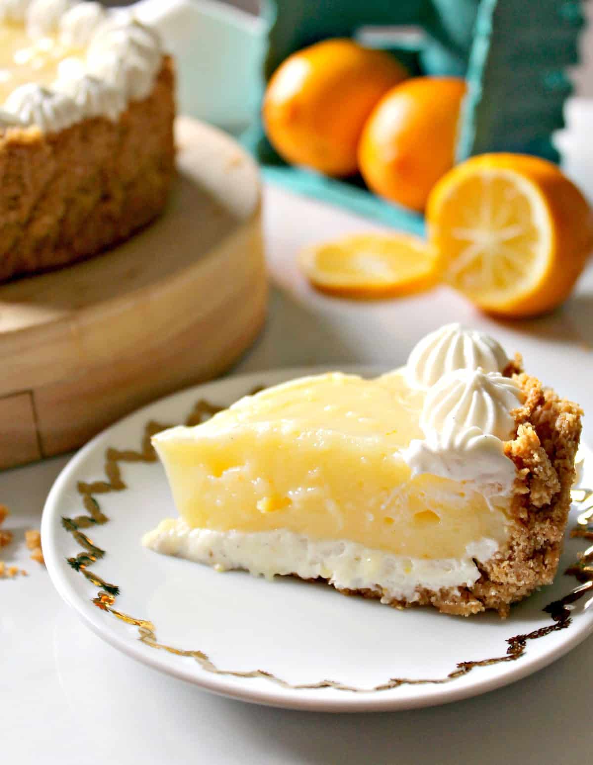 Meyer Lemon & Yogurt Cream Pie The Kitchen Prep Blog