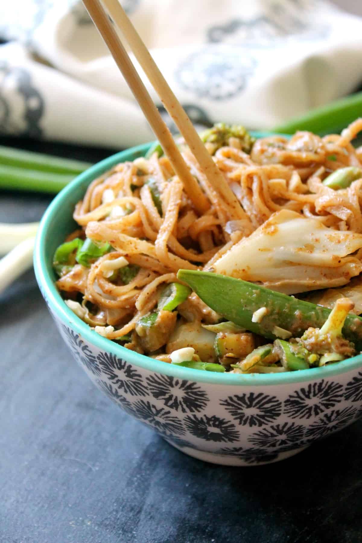 Almond Butter Noodle Stir Fry
