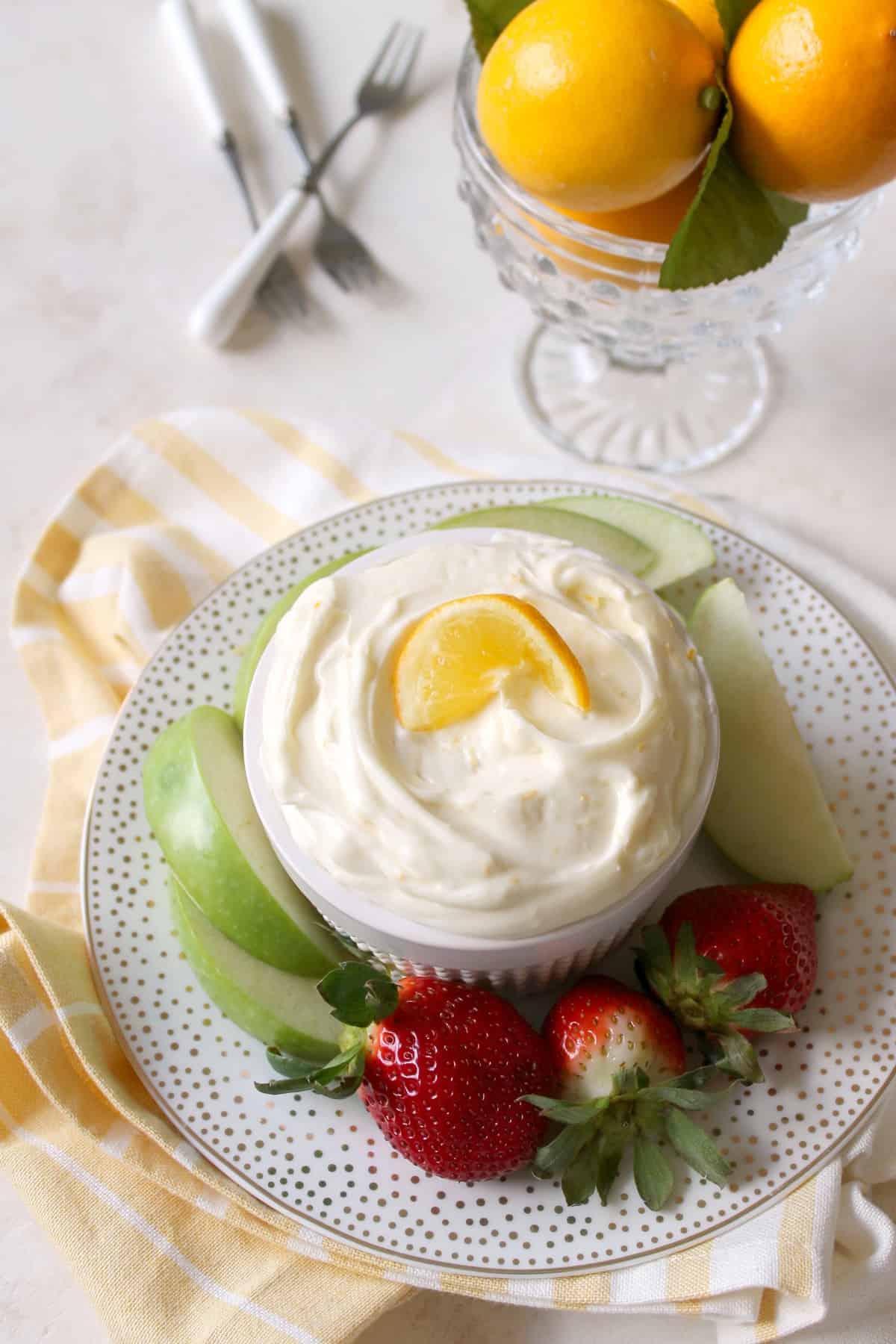 Meyer Lemon Mascarpone Fruit Dip