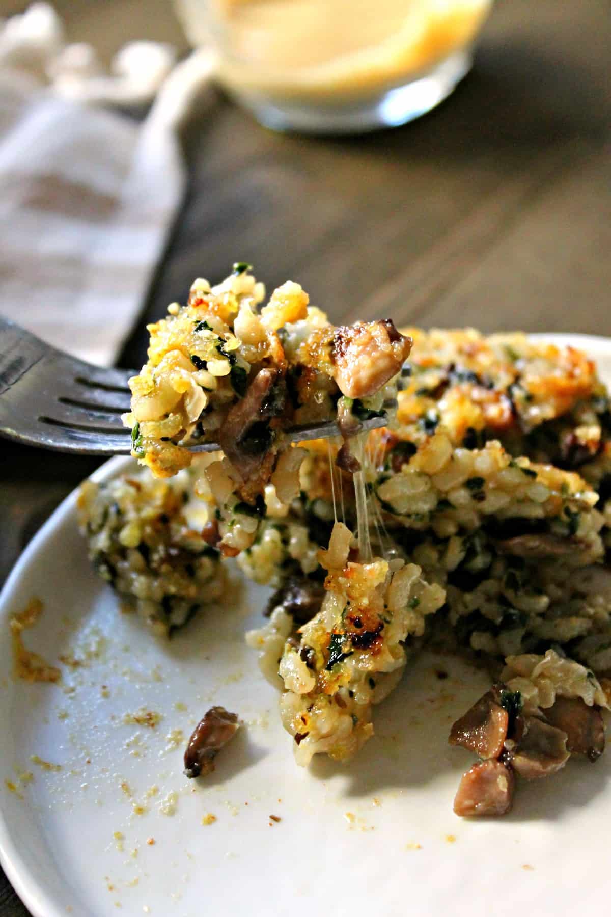 Mushroom, Spinach & Swiss Brown Rice Patties The Kitchen Prep Blog
