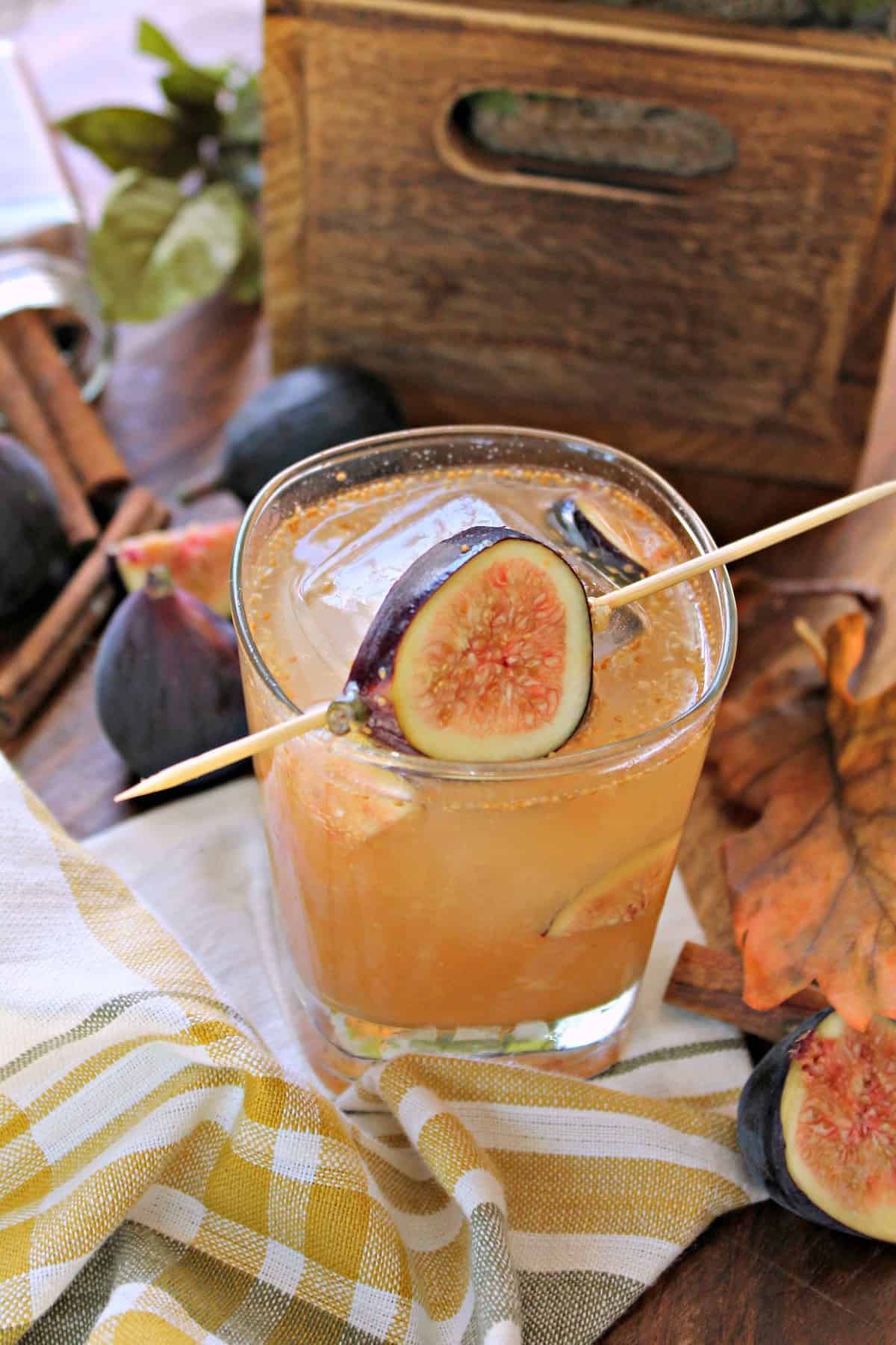 Bourbon Fig Cocktail The Kitchen Prep Blog