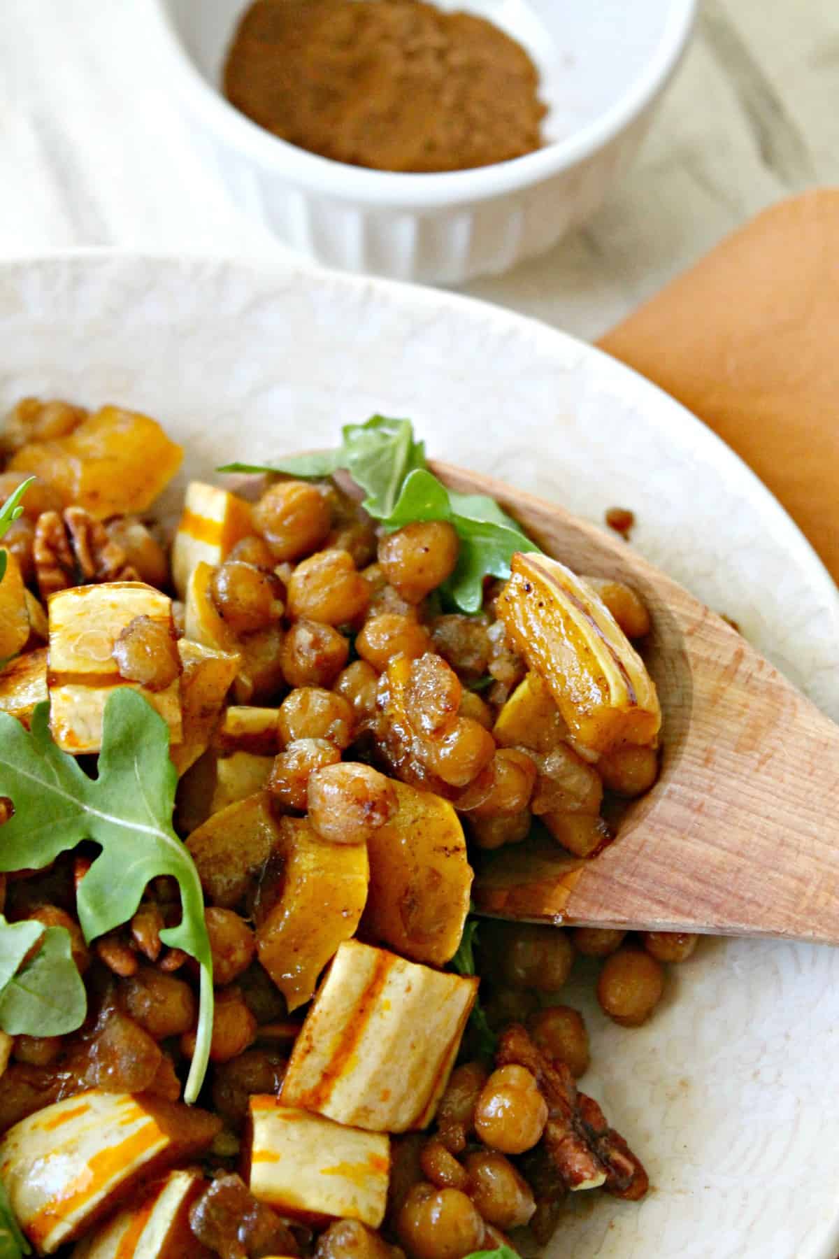 PumpkinSpiced Delicata Squash & Chickpea Salad The Kitchen Prep Blog