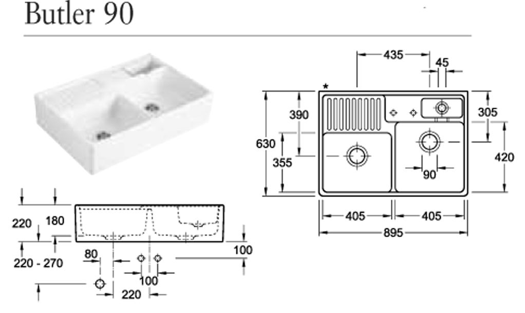 Butler 90 The Kitchen Sink, Dublin, Ireland. Quality Sinks, Taps