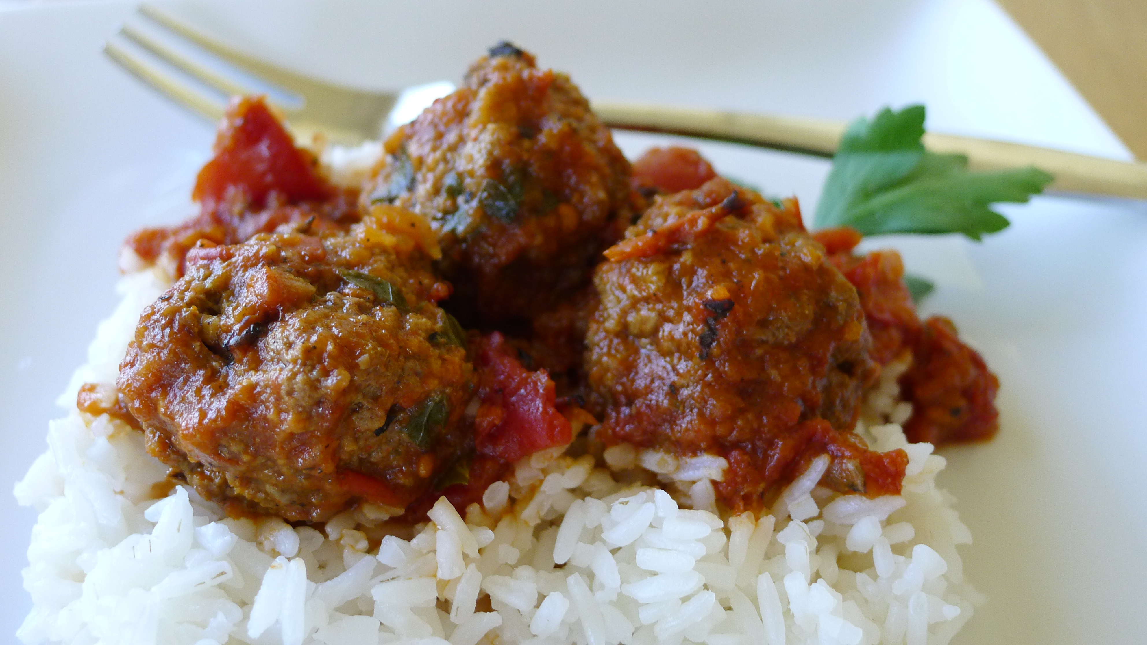 Spicy Chipotle Meatballs with Rice — The Kitchen Witch