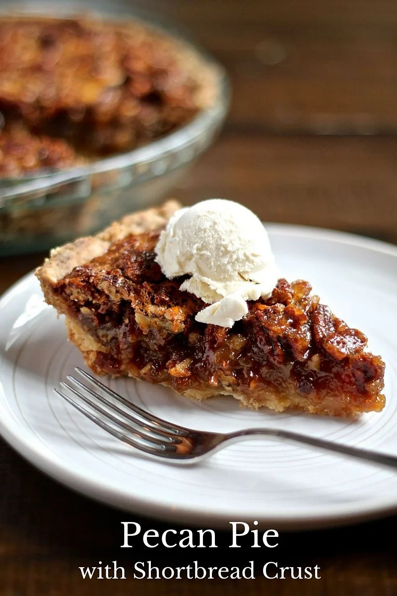Pecan Pie with a Shortbread Crust thekittchen