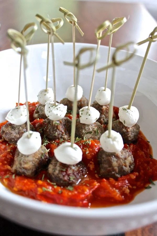 Meatballs on a Stick (Invented by my husband) thekittchen