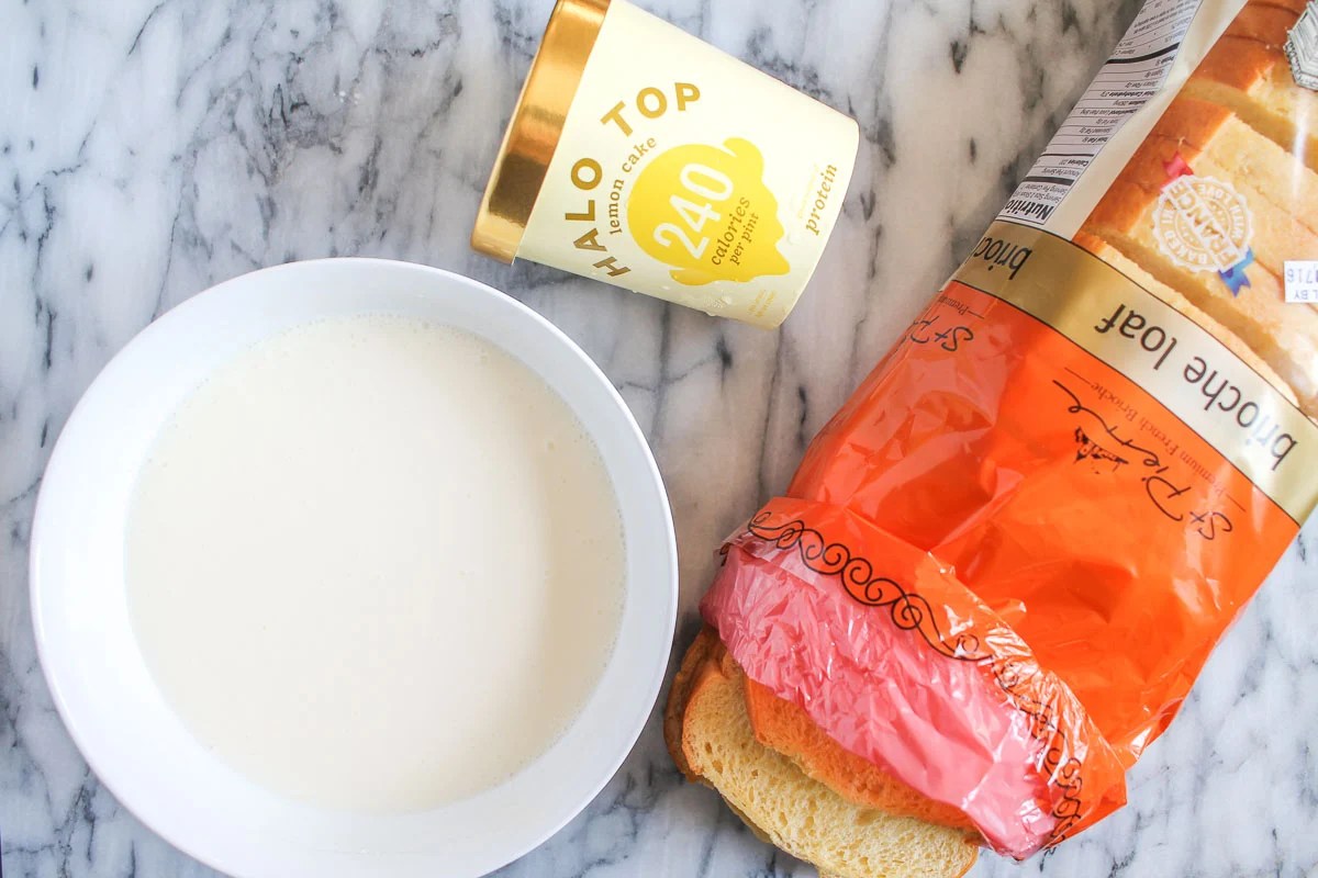 French Toast made with melted ice cream thekittchen