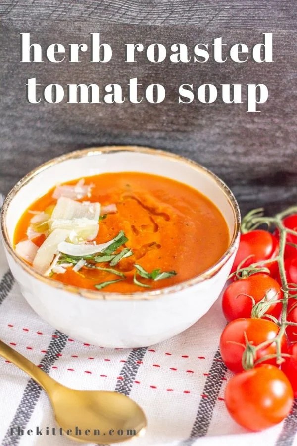 Herb Roasted Tomato Soup Vegan Gluten Free Tomato Soup