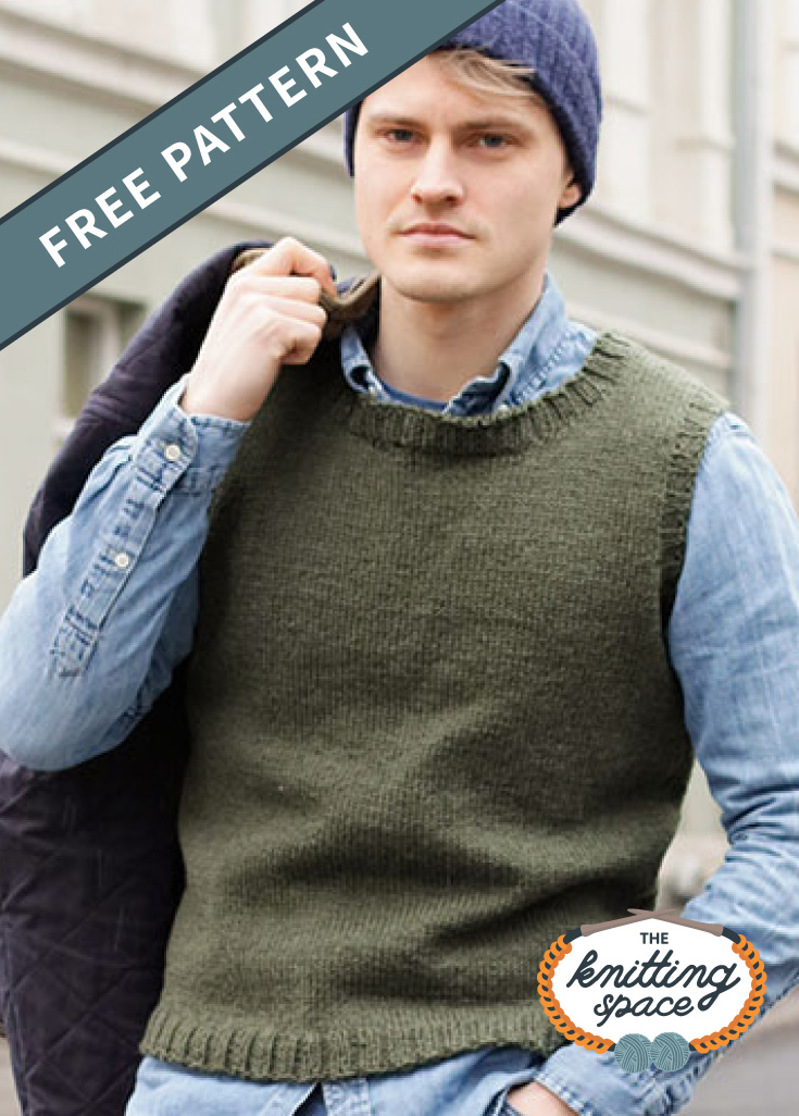 Knitted Vest [FREE Knitting Pattern]