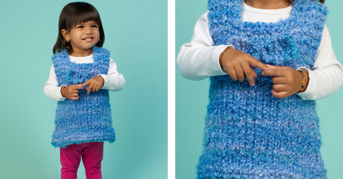 Pretty Knit Baby Tunic [FREE Knitting Pattern]