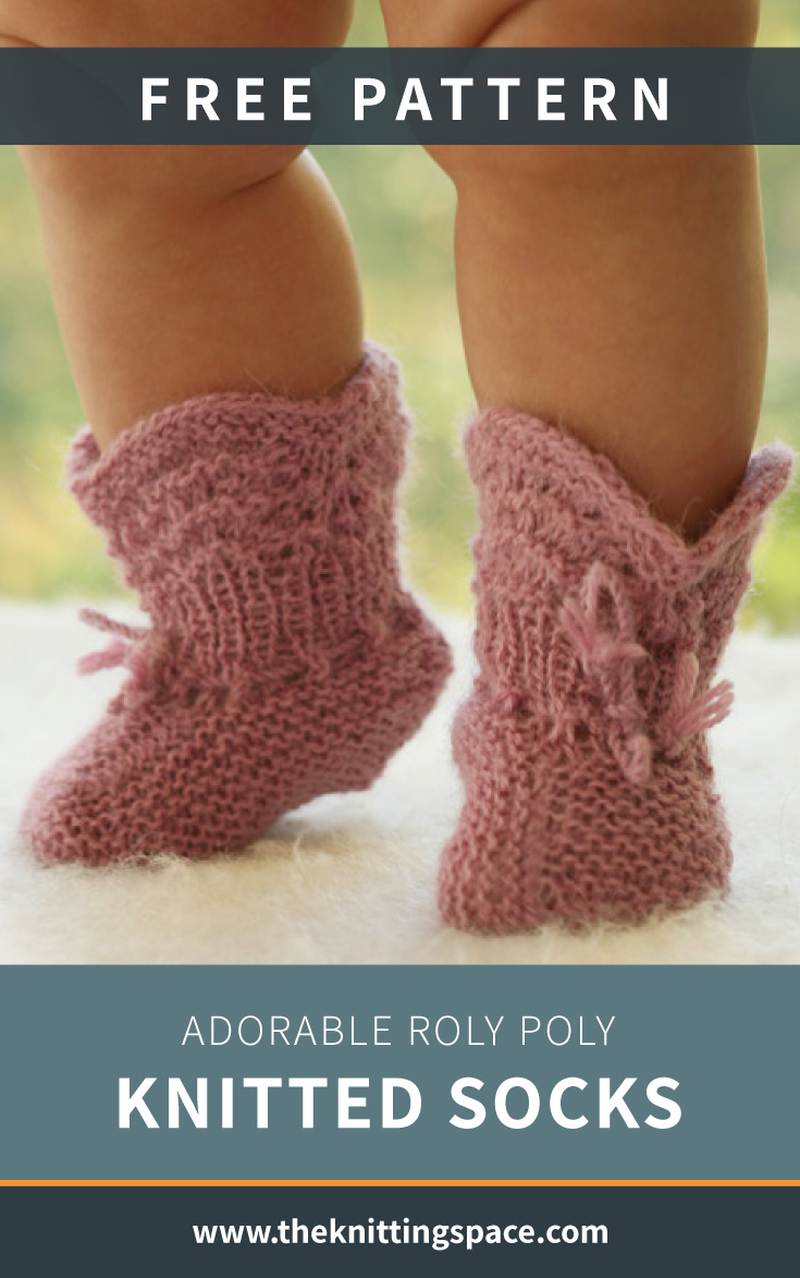 Adorable Roly Poly Knitted Socks [Free Knitting Pattern]