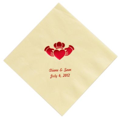 Personalized Napkins LUNCHEON (Claddagh)