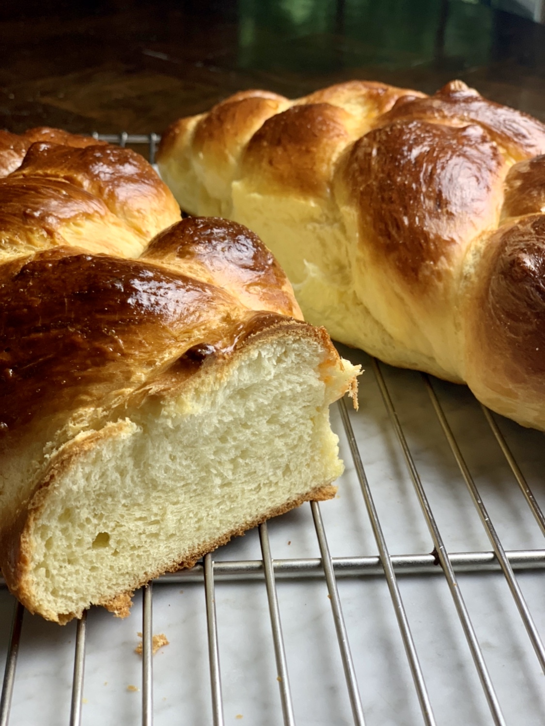Buttery Brioche Challah is the bread to make for Shavuot this year
