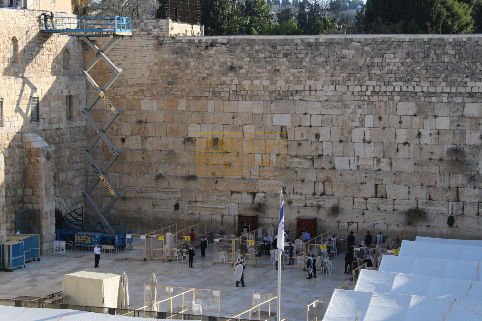 Update of work at the Western Wall Plaza The Western Wall