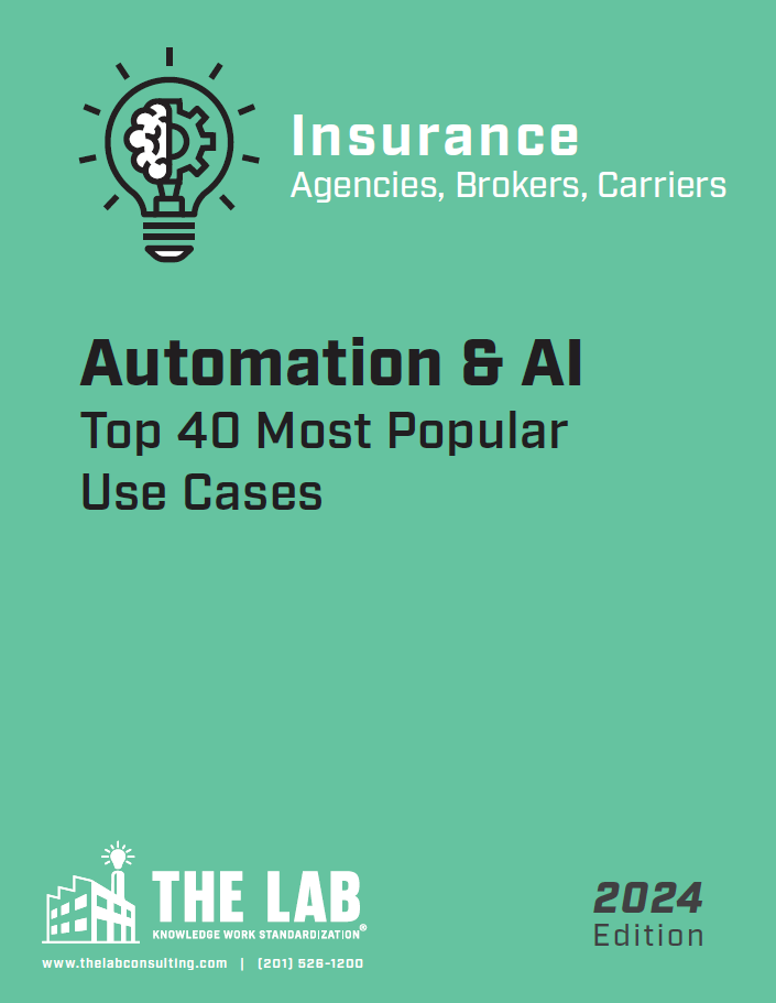 Automation & AI Use Case Catalog Insurance The Lab Consulting