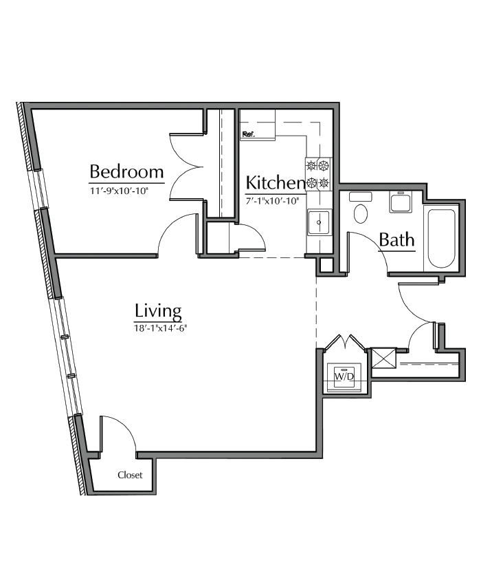 Unit 14 · 660 Sq. ft The Landmark In West Hartford Center