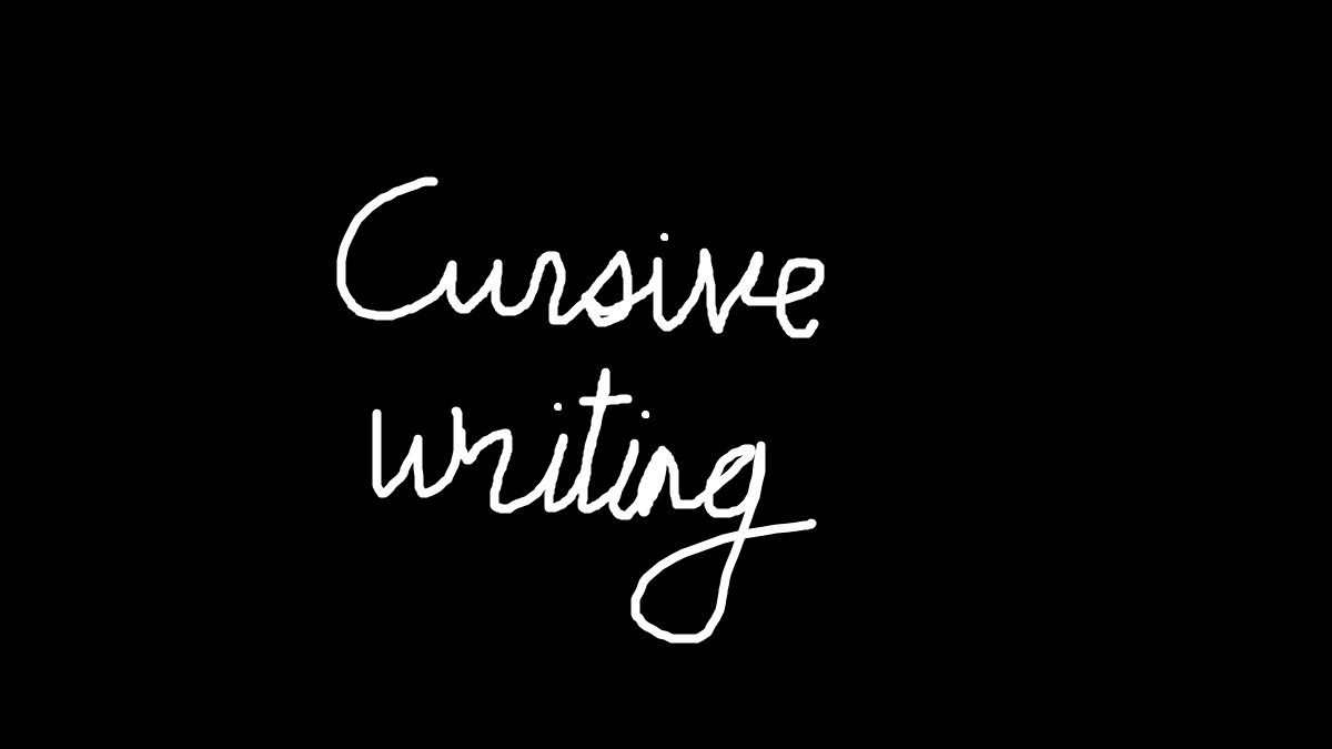 Why did we learn cursive? | The Language Closet
