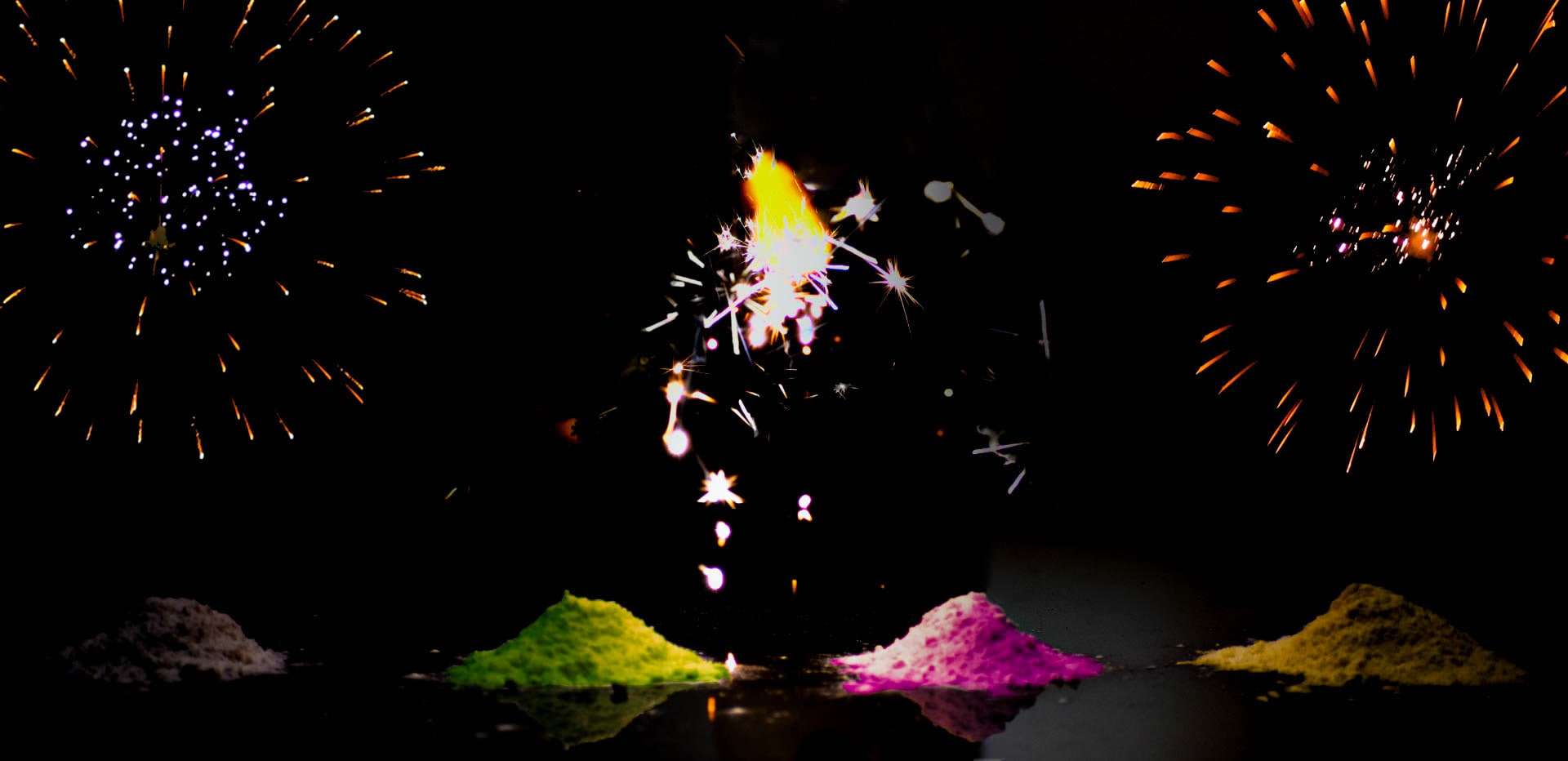 Chemical Reaction Fireworks