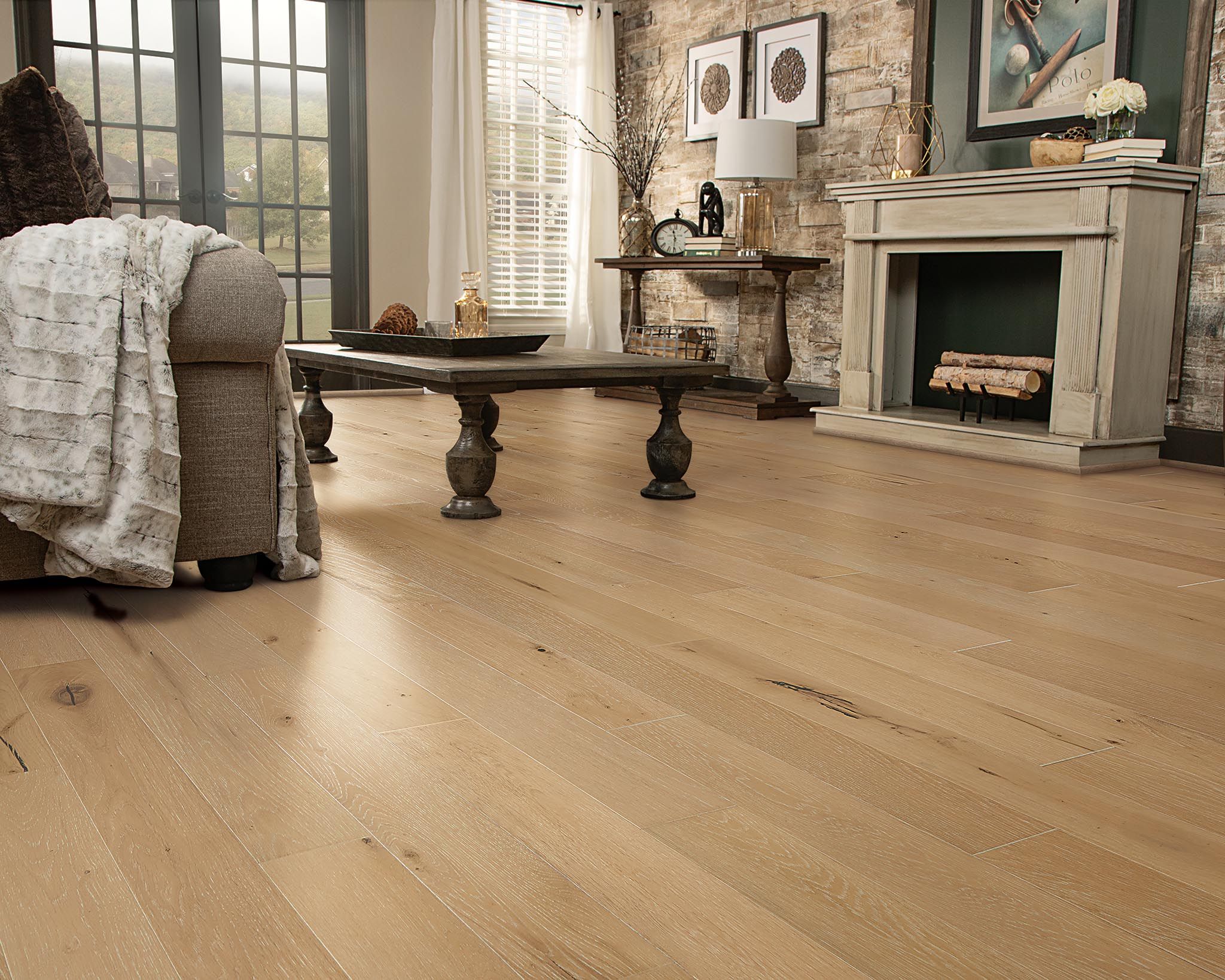 Mohawk TecWood Camden Isle Lenox Tan Engineered Wood Flooring The