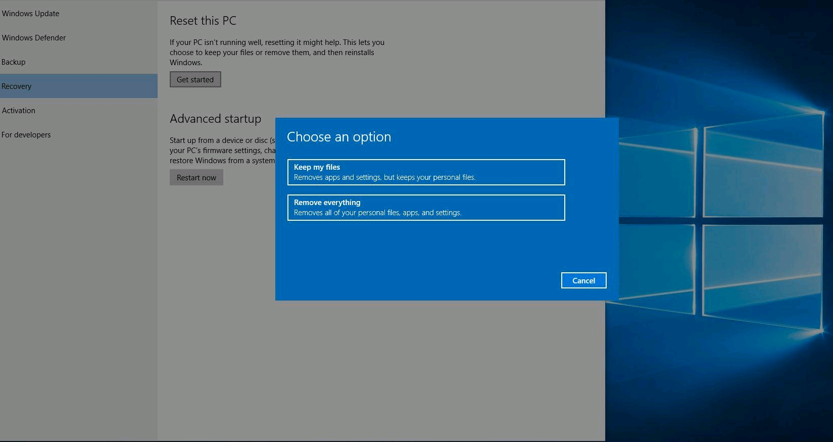 Making a Windows 10 Reset Painless – The Late Night Session